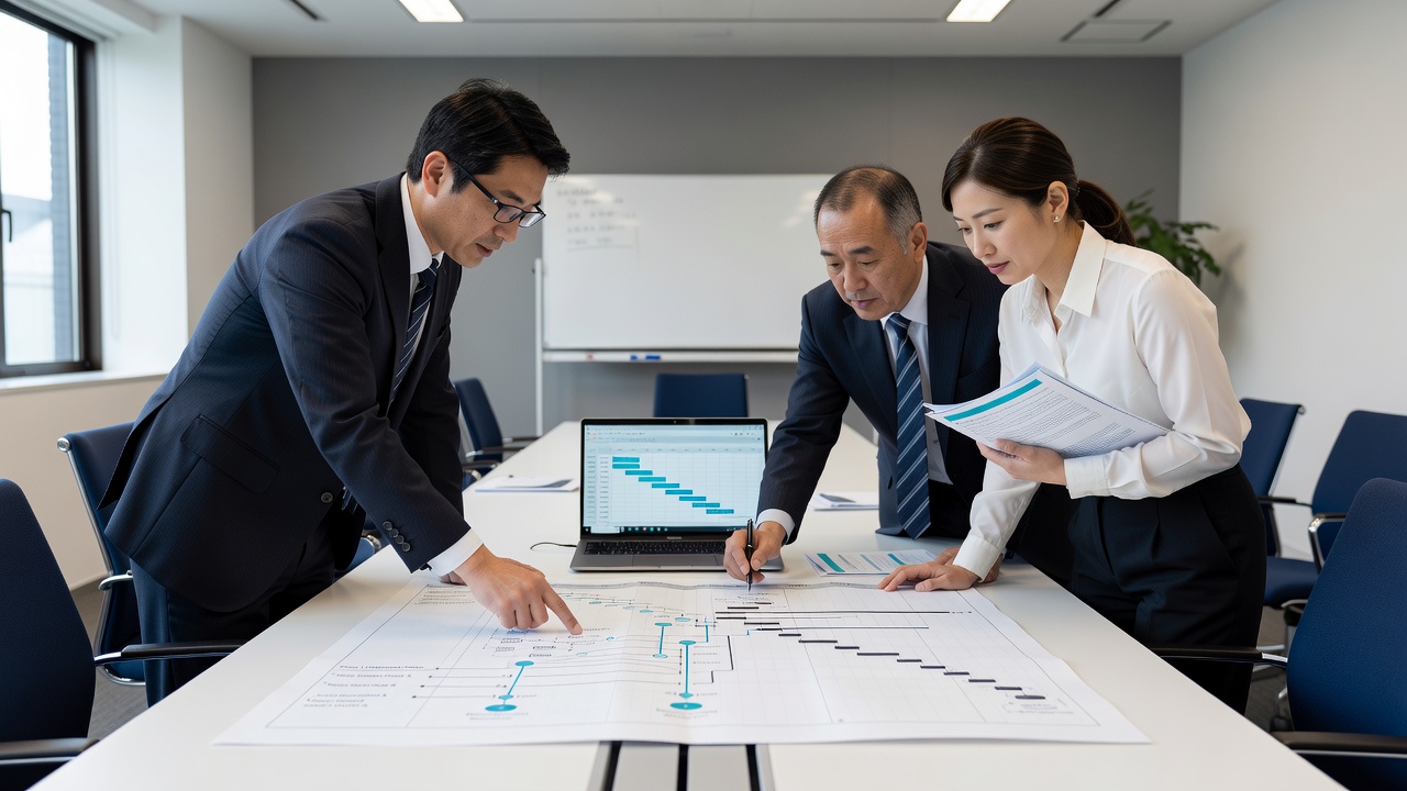 プロジェクト計画打ち合わせの様子
